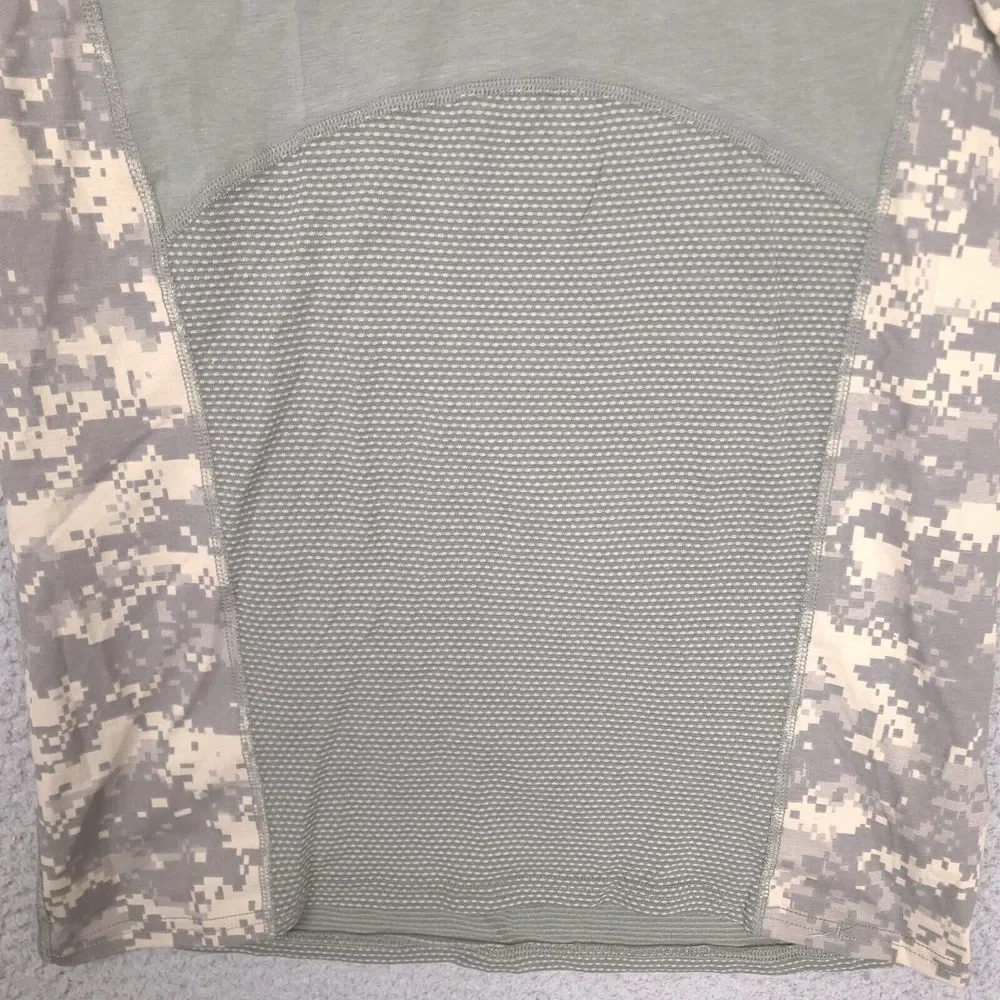 Massif Army Combat Shirt Mens Small Long‎ Sleeve Mock Neck Digital Camo US Army